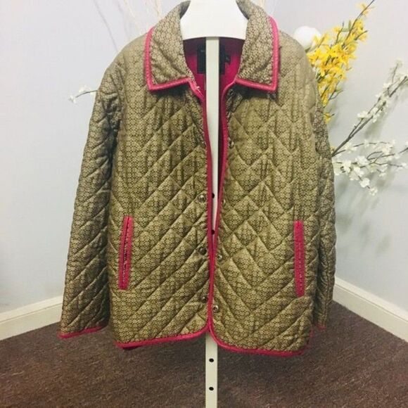 Coach jacket size girls XL/14 EUC